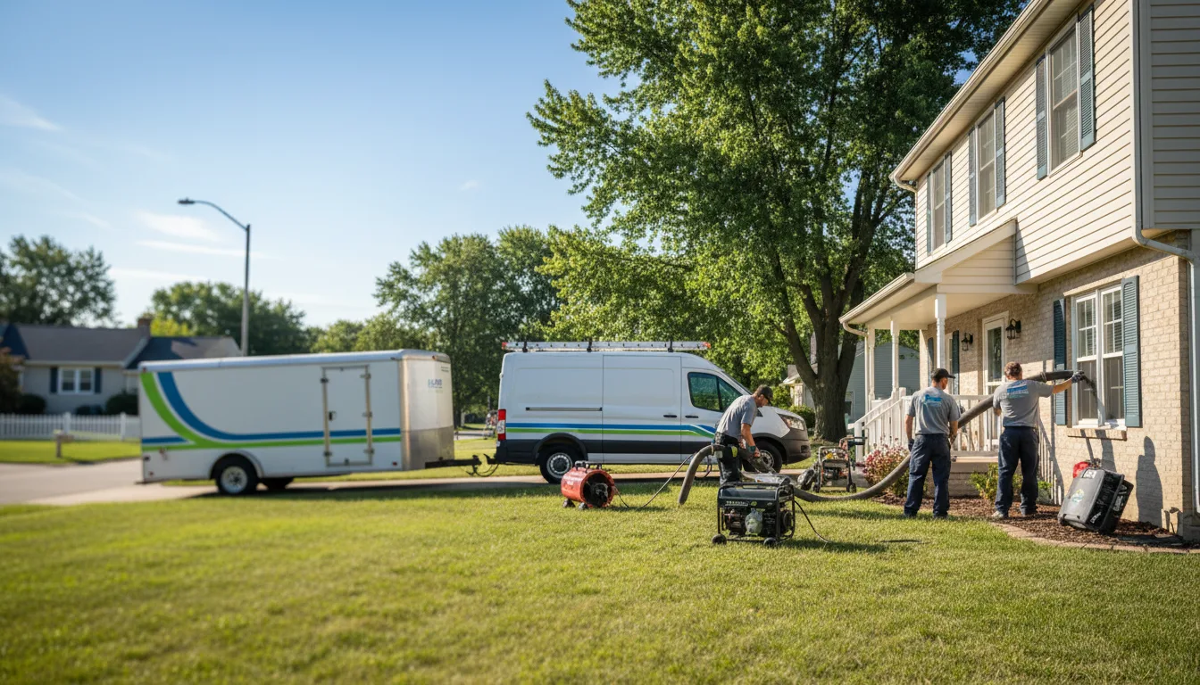 Flooded Basement Restoration And Cleanup With Repair in Bluford, IL near me